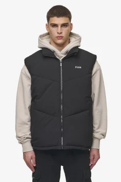 Pegador Leddy Oversized Puffer Vest Black
