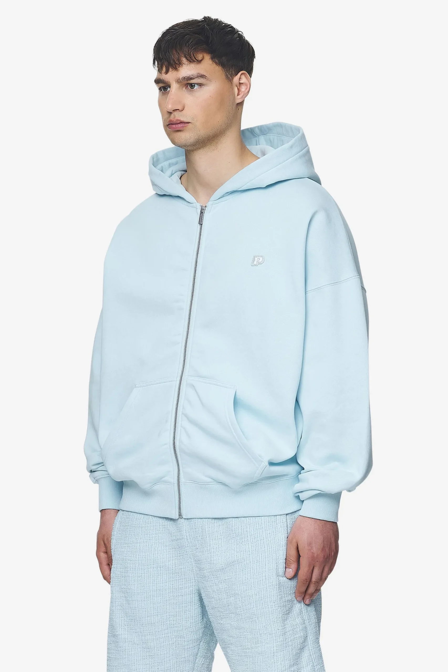 Pegador Leono Boxy Sweat Jacket Baby Blue