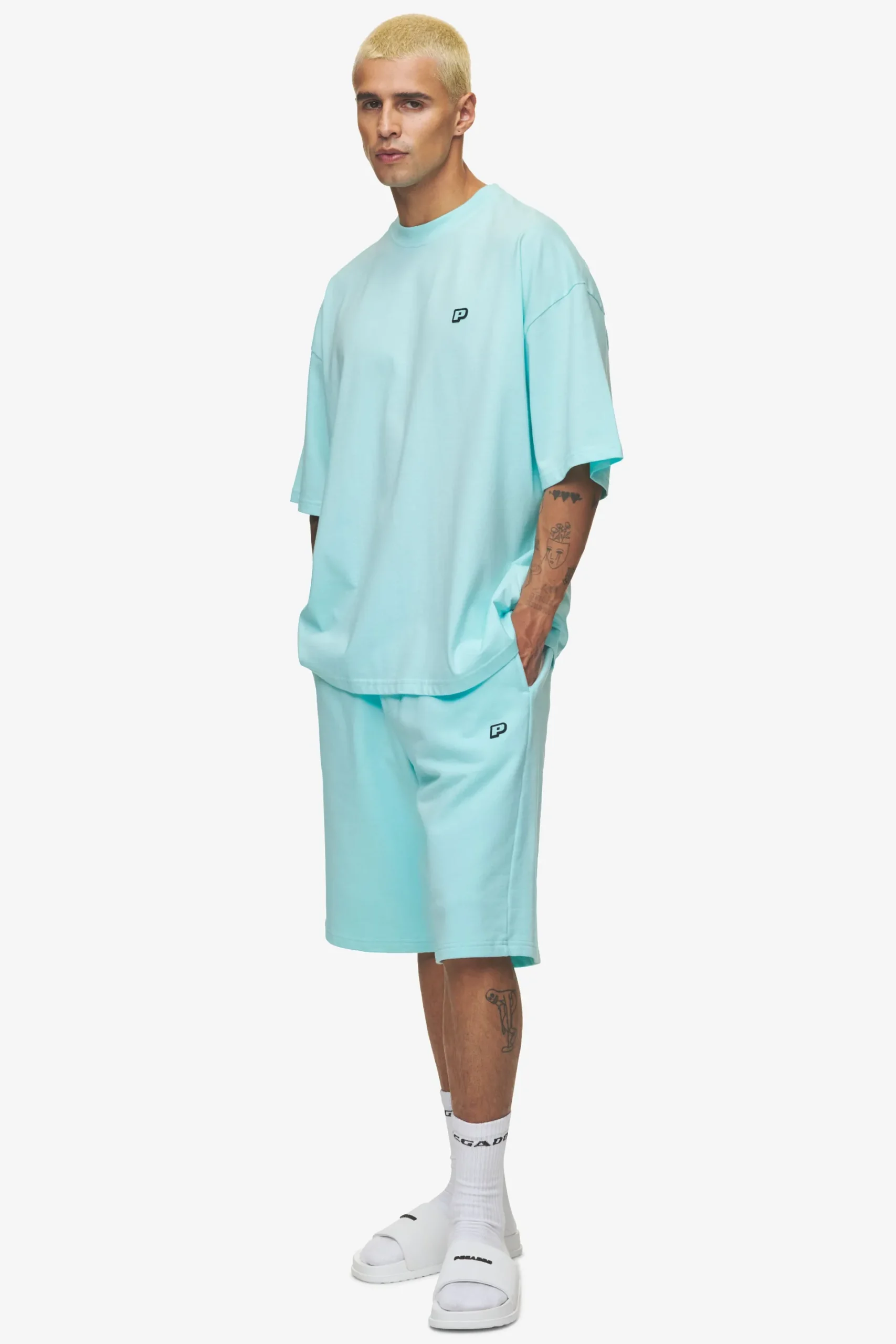 Pegador Leono Boxy Tee Sky Blue Gum