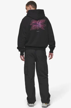 Pegador Lexing Oversized Hoodie Washed Black