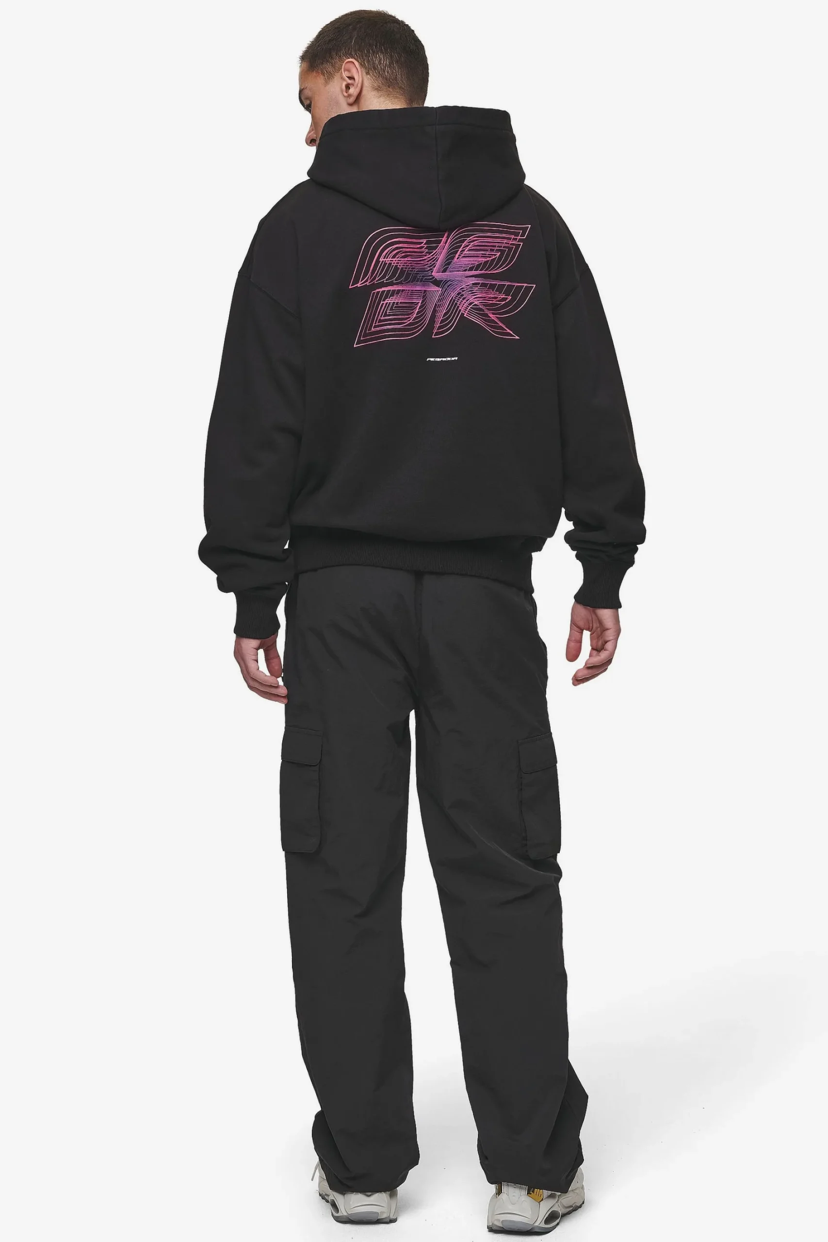Pegador Lexing Oversized Hoodie Washed Black