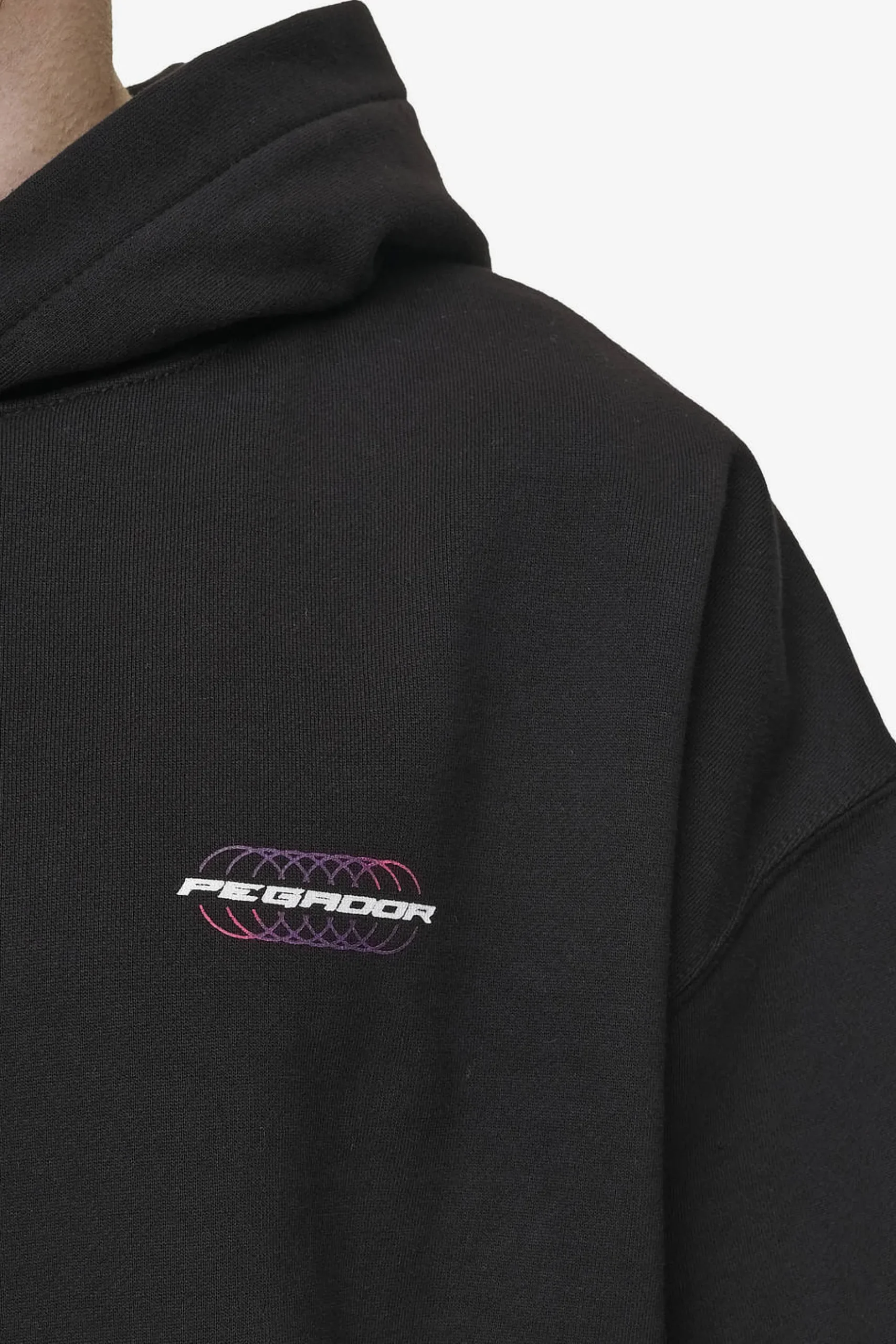 Pegador Lexing Oversized Hoodie Washed Black