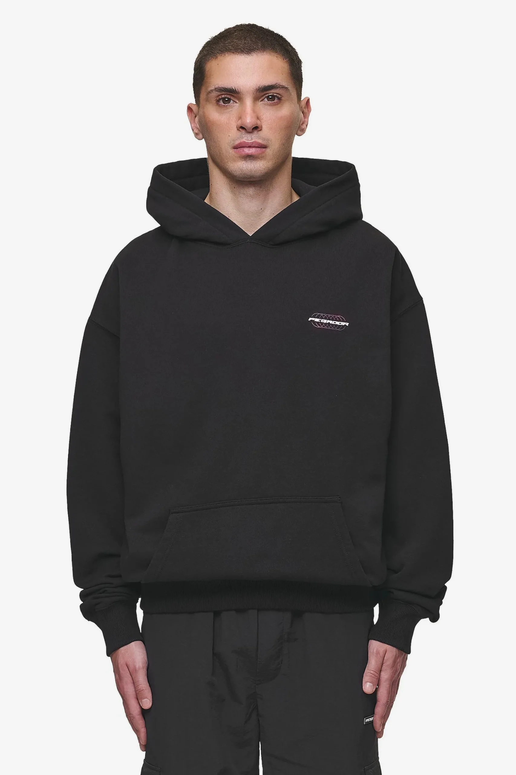 Pegador Lexing Oversized Hoodie Washed Black
