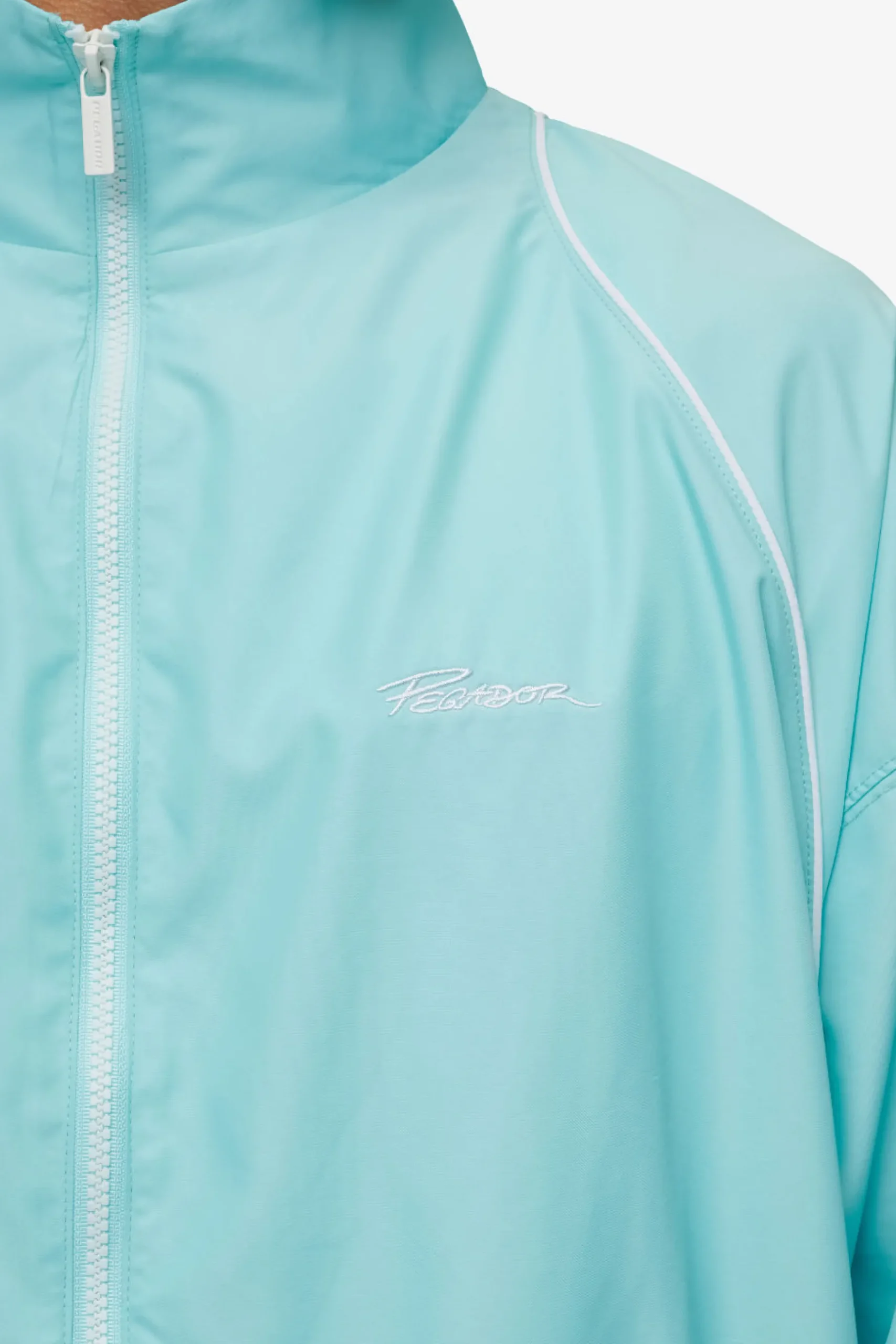 Pegador Lincoln Boxy Track Jacket Sky Blue