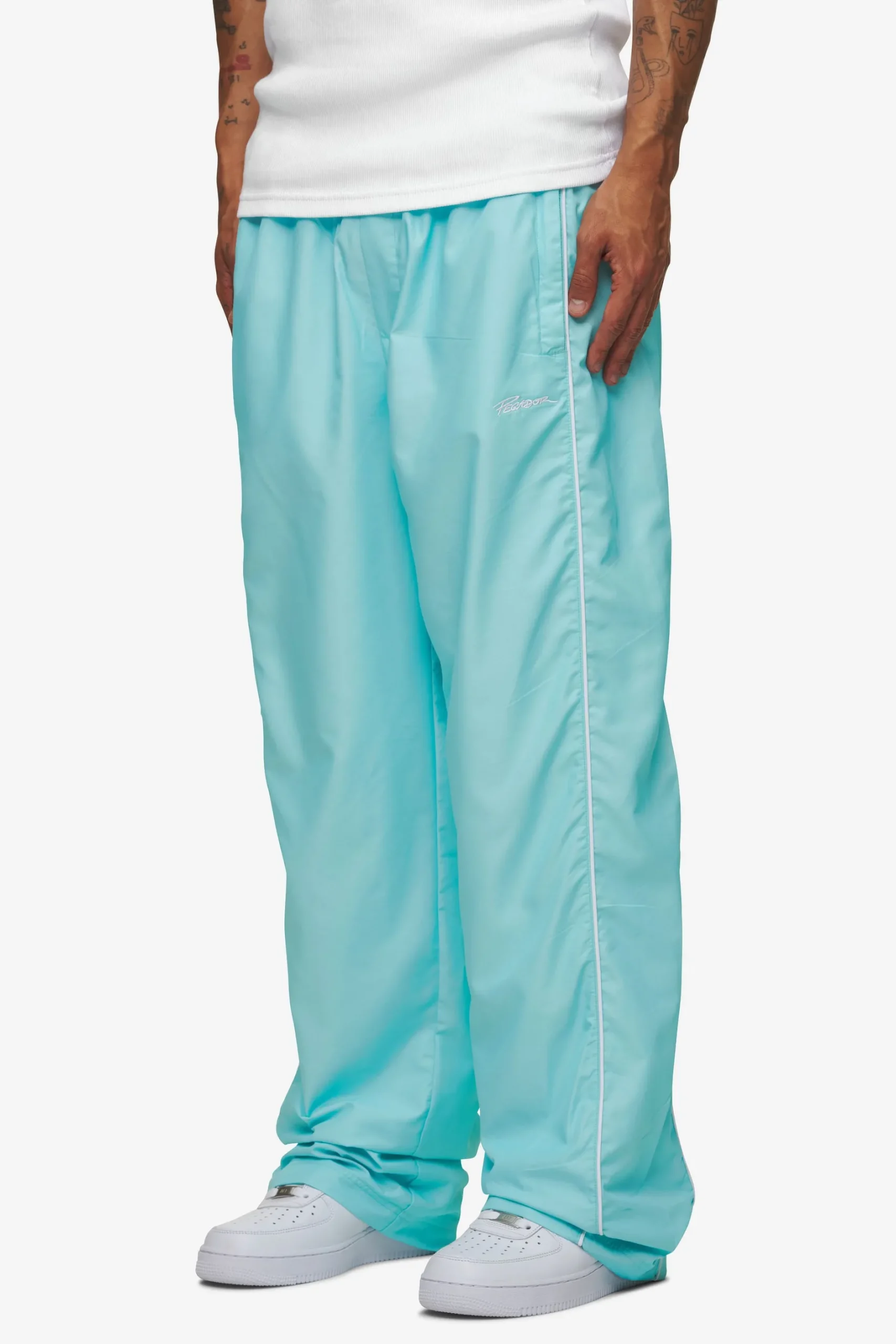 Pegador Lincoln Wide Track Pants Sky Blue