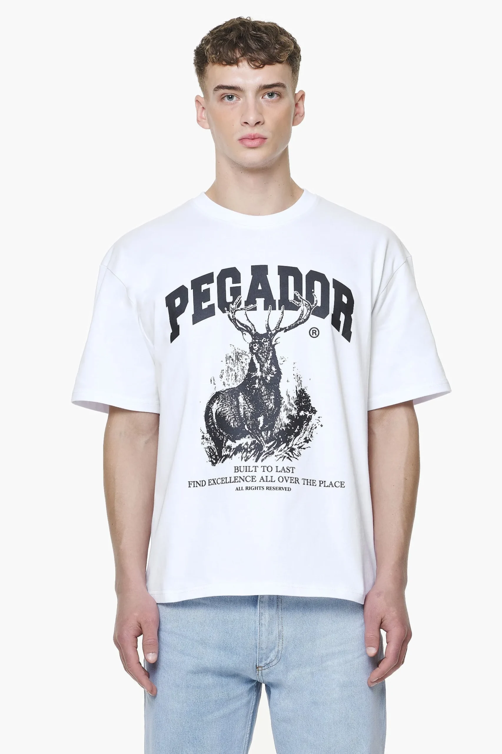 Pegador Lizard Oversized Tee White