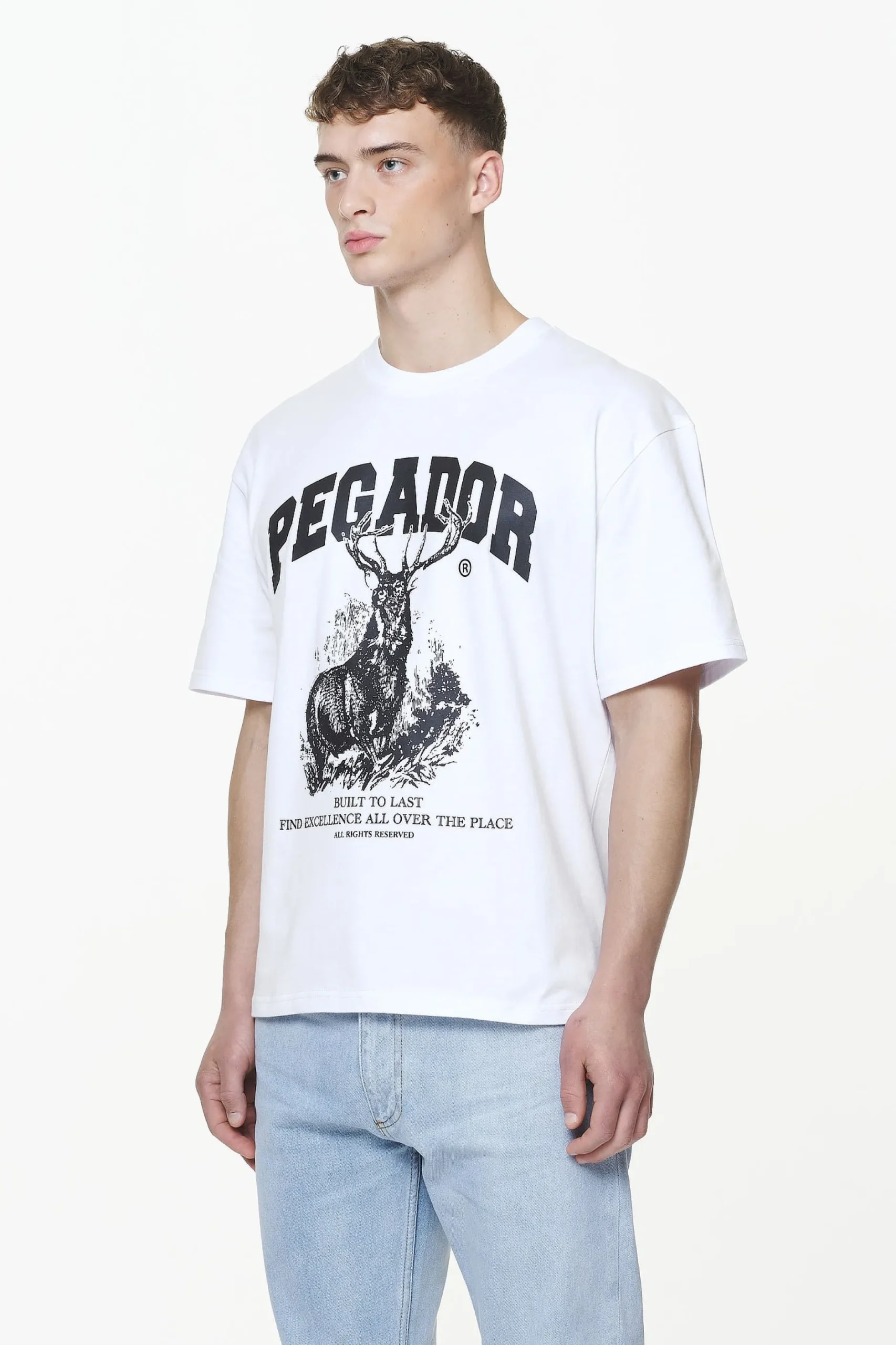 Pegador Lizard Oversized Tee White