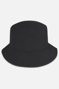 Pegador Logo Crushed Nylon Bucket Hat Black