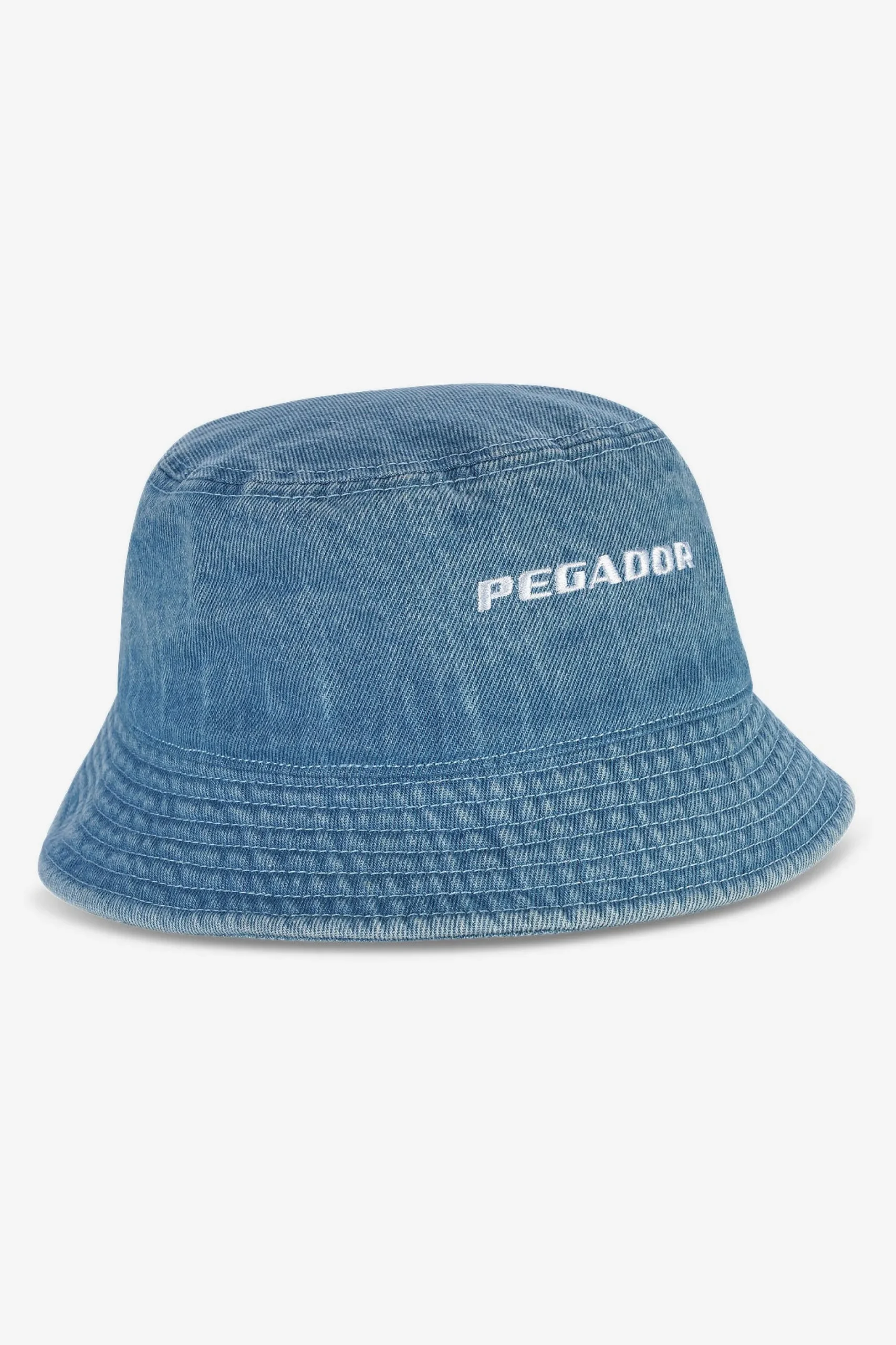 Pegador Logo Denim Bucket Hat Baby Blue