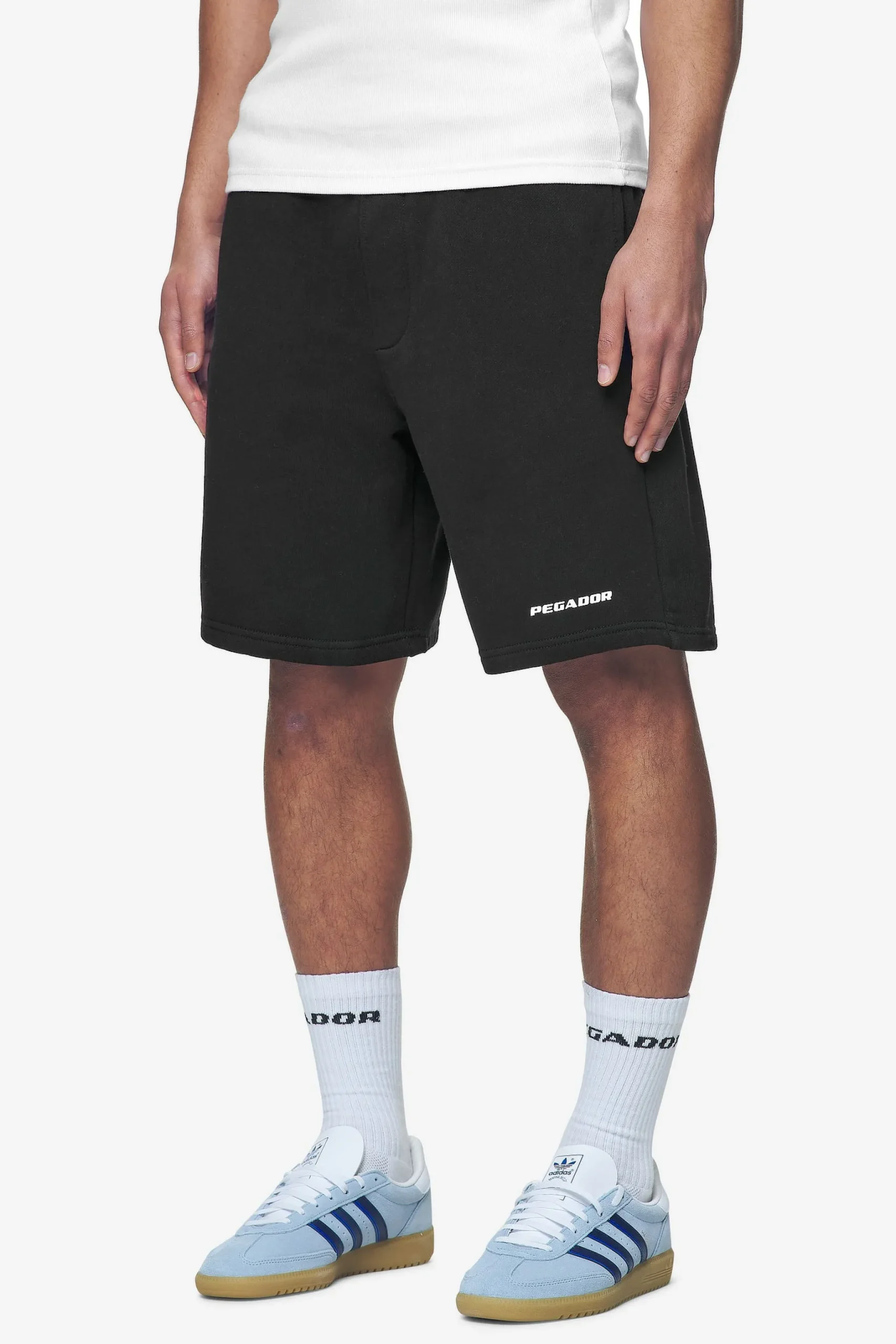 Pegador Logo Heavy Sweat Shorts White Gum