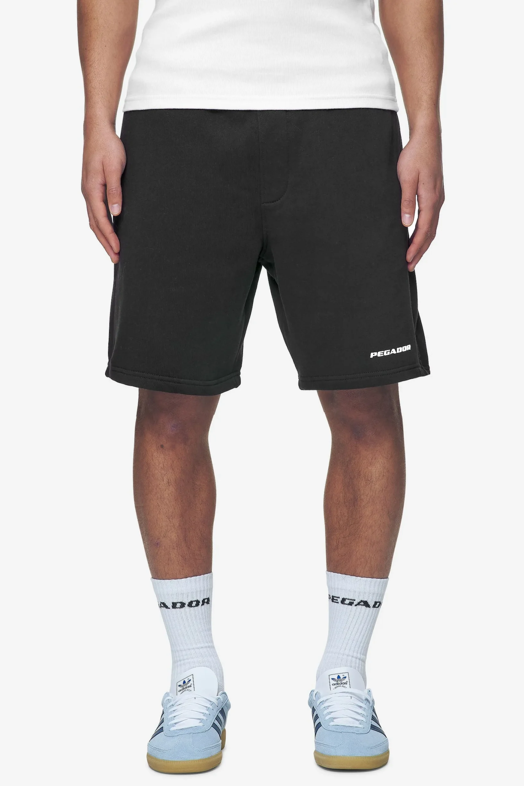 Pegador Logo Heavy Sweat Shorts White Gum