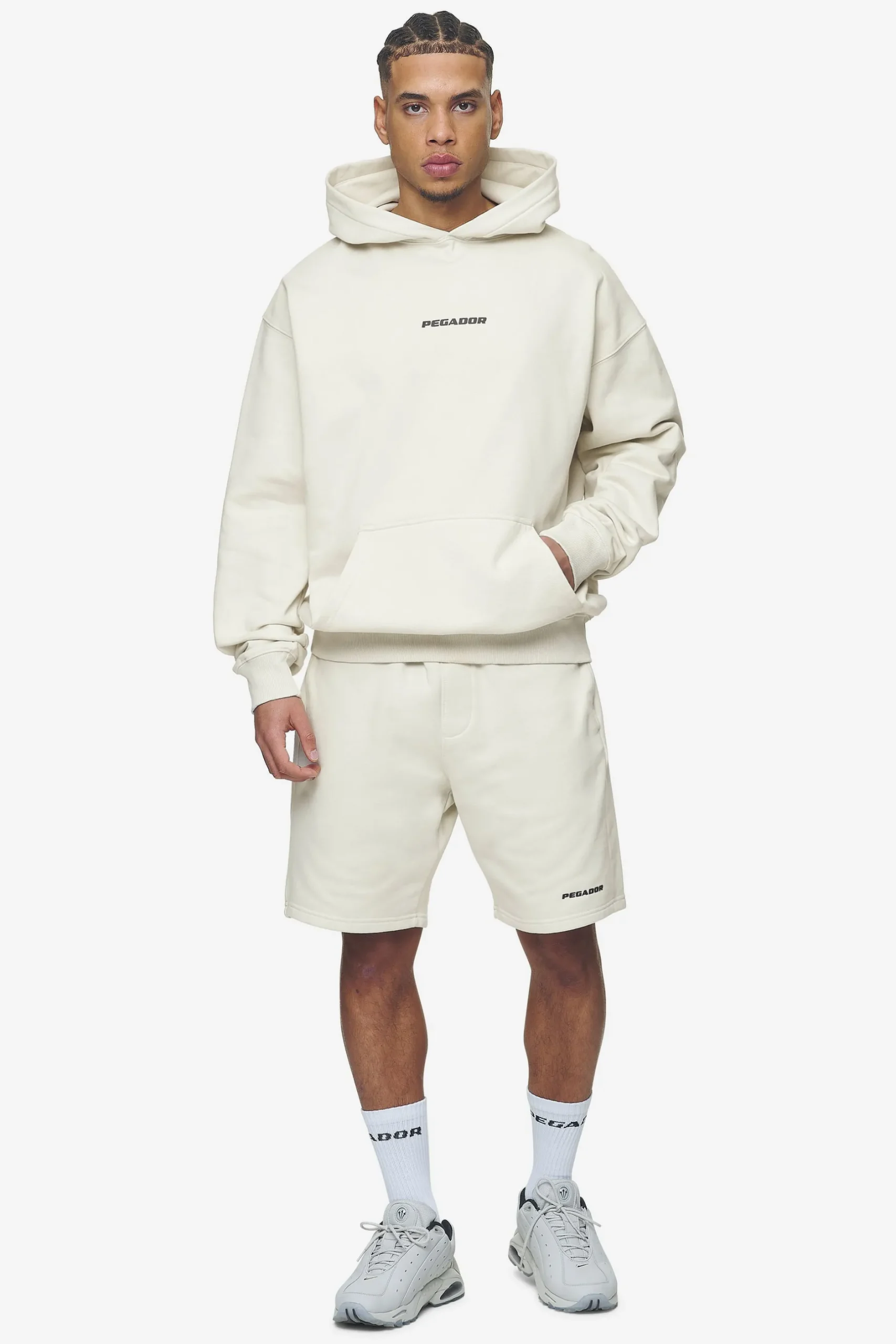 Pegador Logo Heavy Sweat Shorts Black Gum