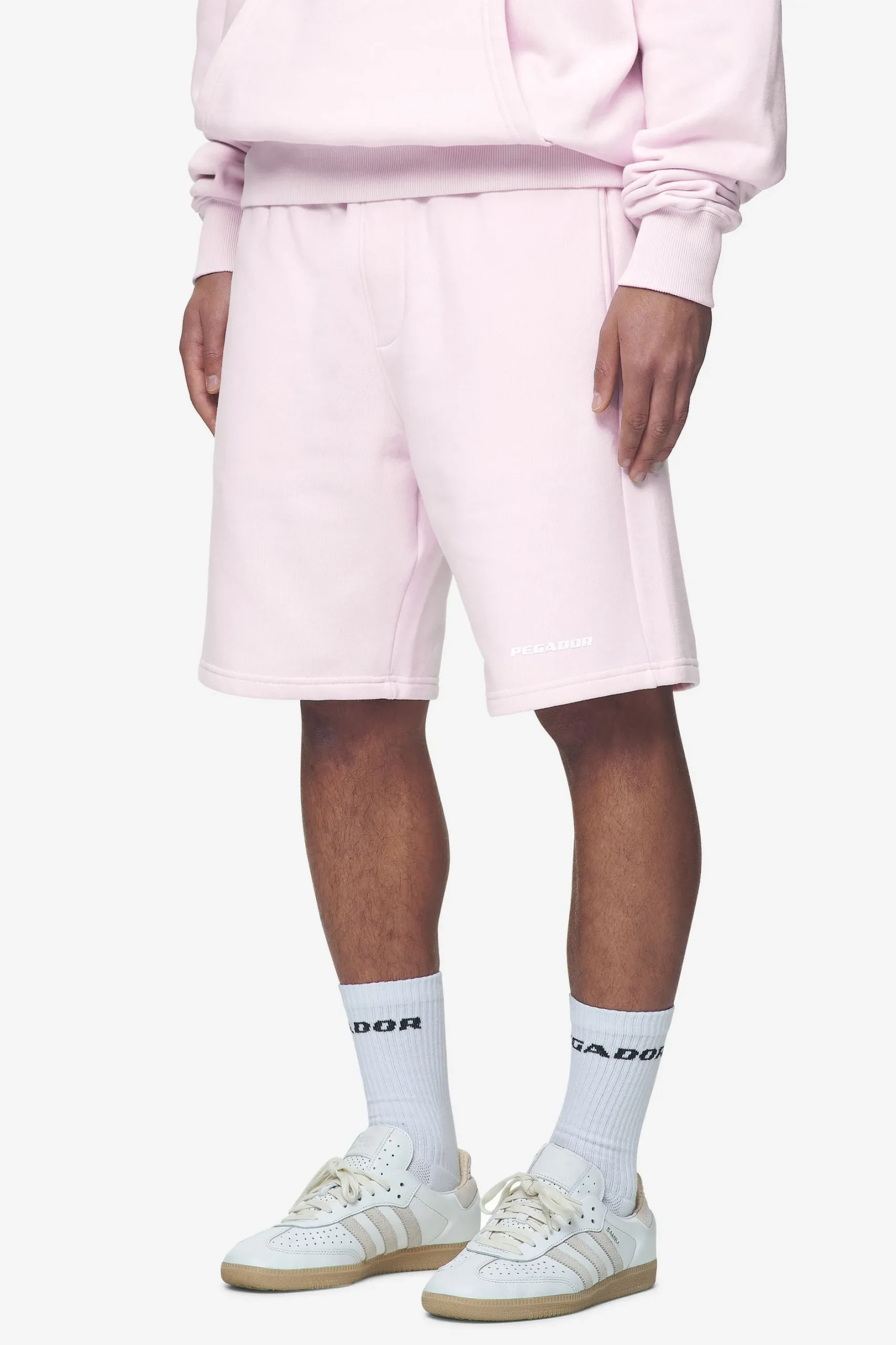 Pegador Logo Heavy Sweat Shorts White Gum