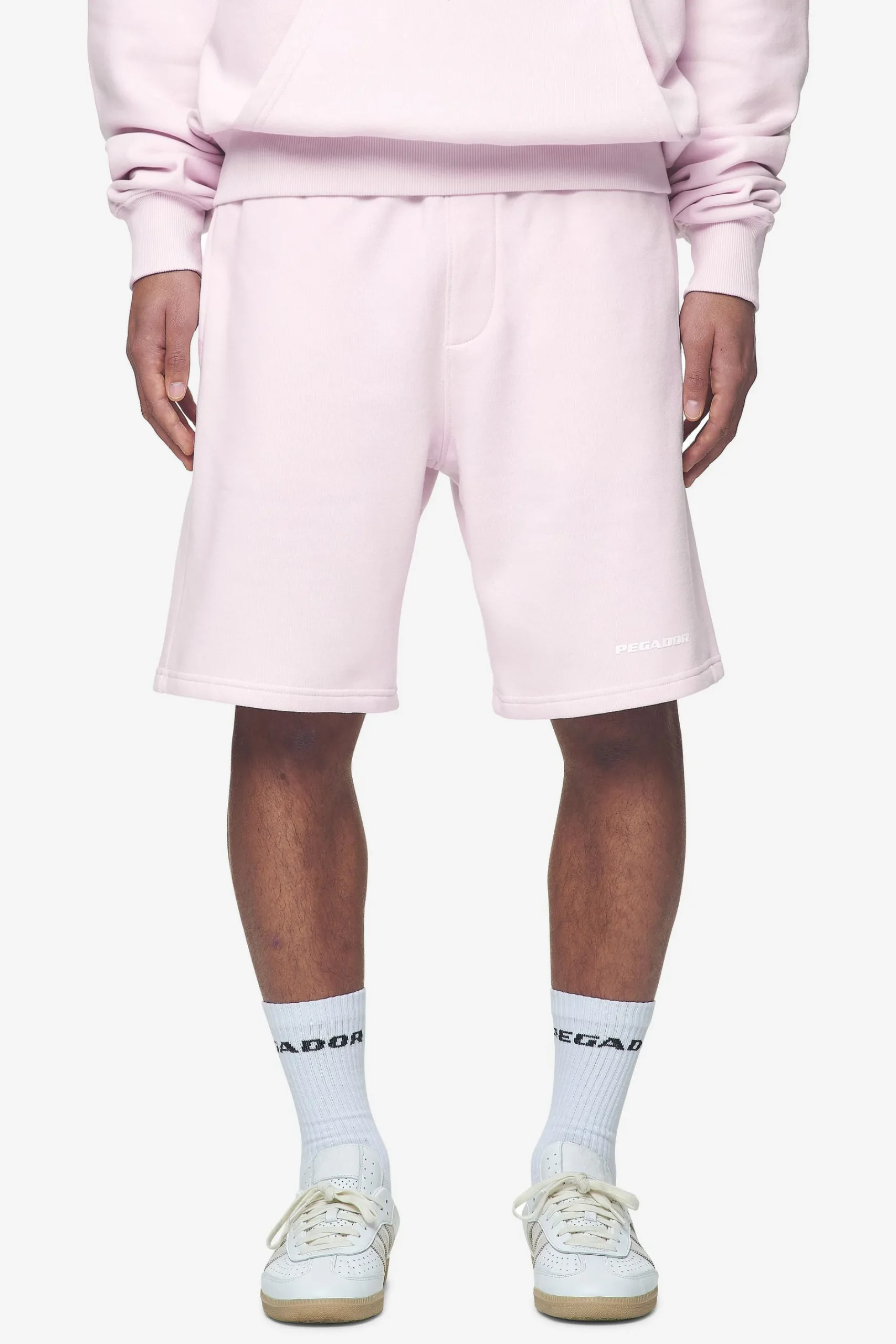Pegador Logo Heavy Sweat Shorts White Gum
