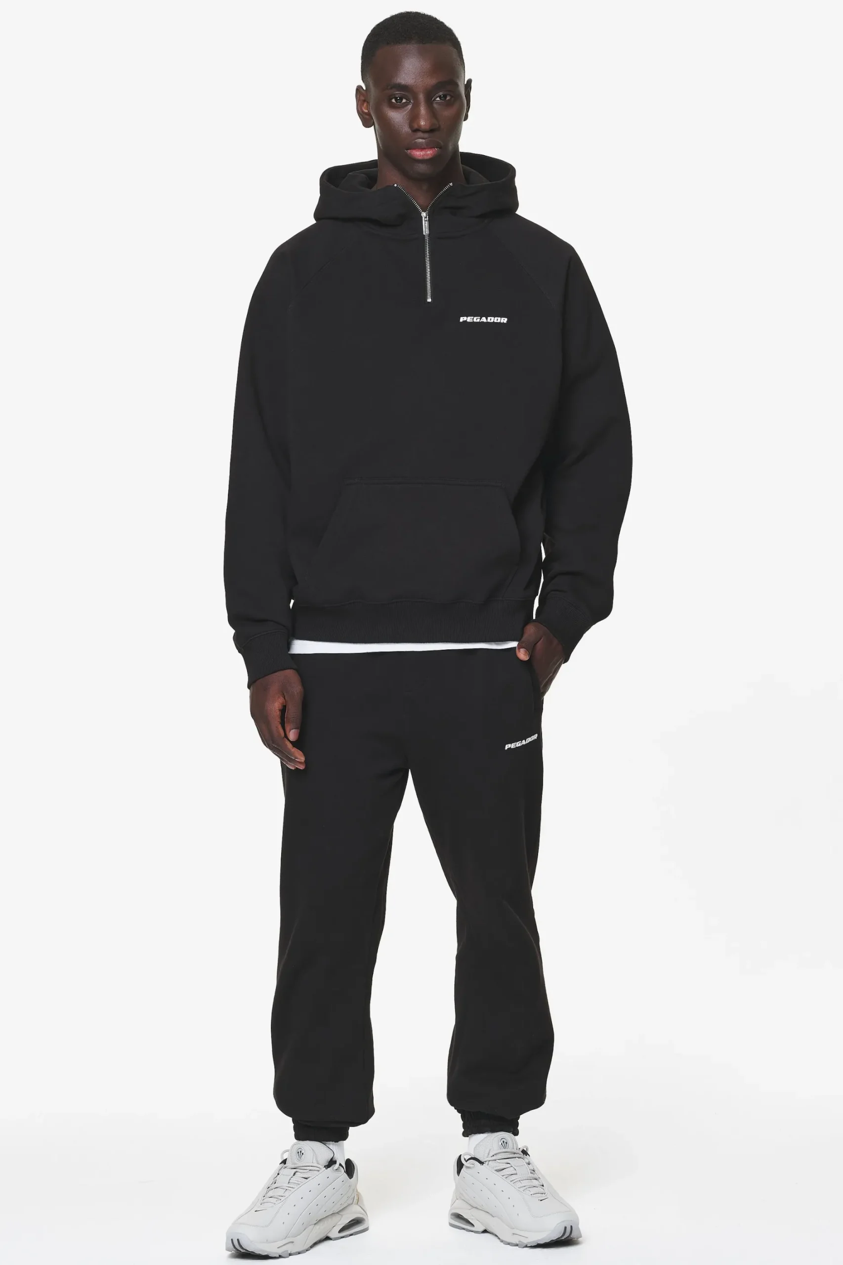 Pegador Logo Oversized Halfzip Hoodie Gum