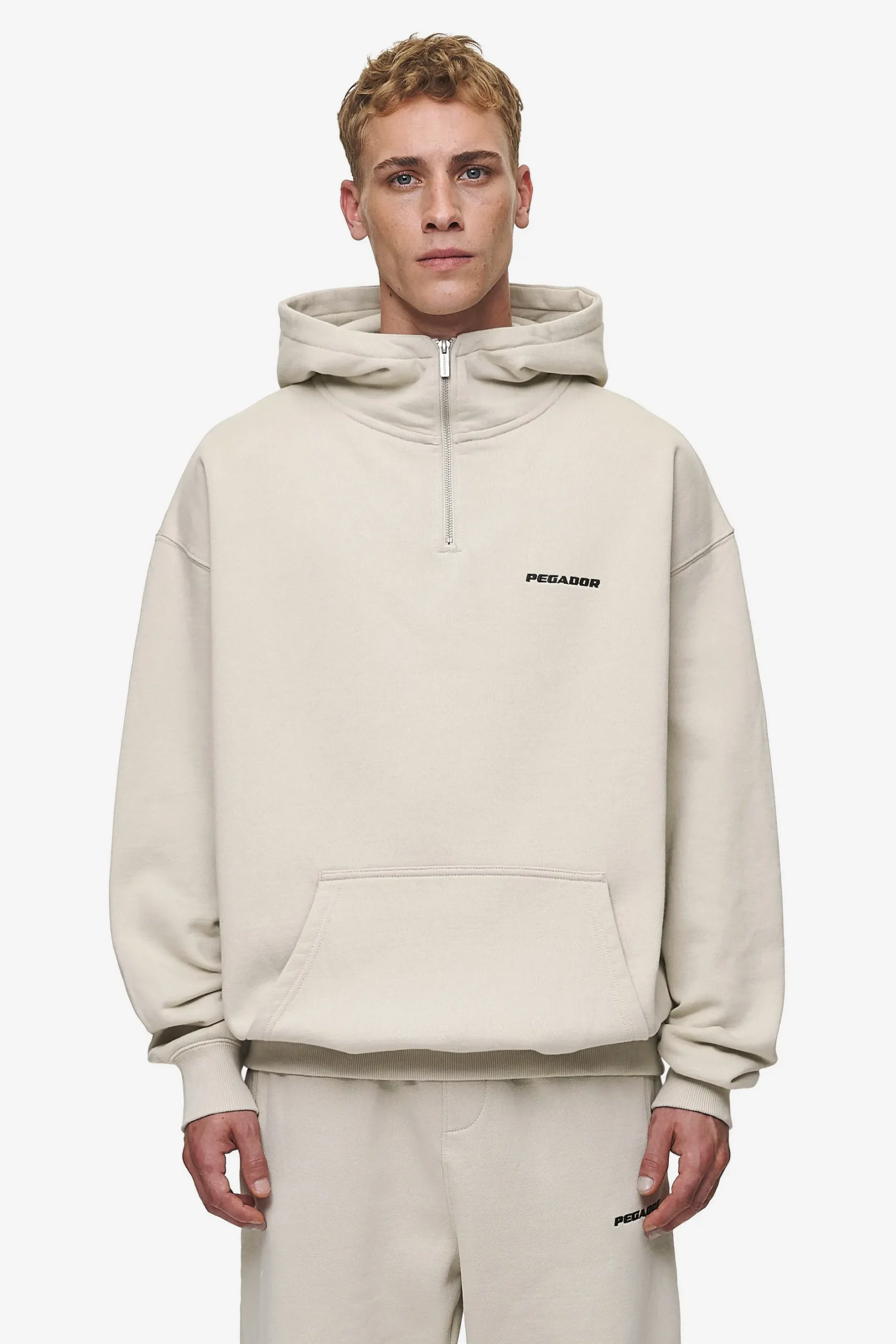 Pegador Logo Oversized Halfzip Hoodie