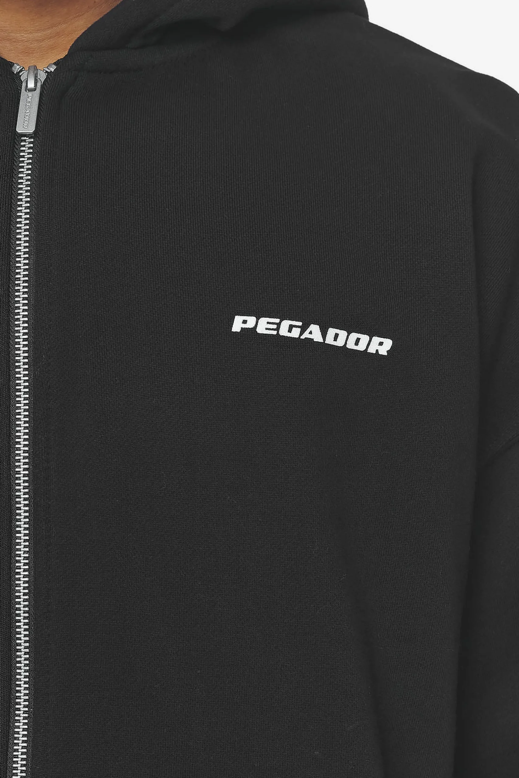 Pegador Logo Oversized Sweat Jacket White Gum