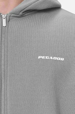 Pegador Logo Oversized Sweat Jacket White Gum