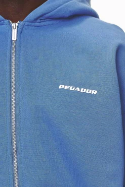 Pegador Logo Oversized Sweat Jacket White Gum