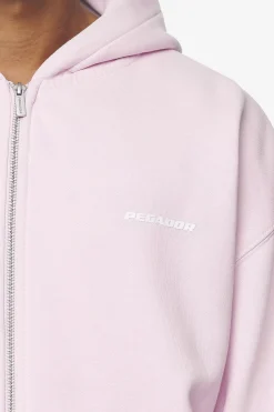 Pegador Logo Oversized Sweat Jacket White Gum