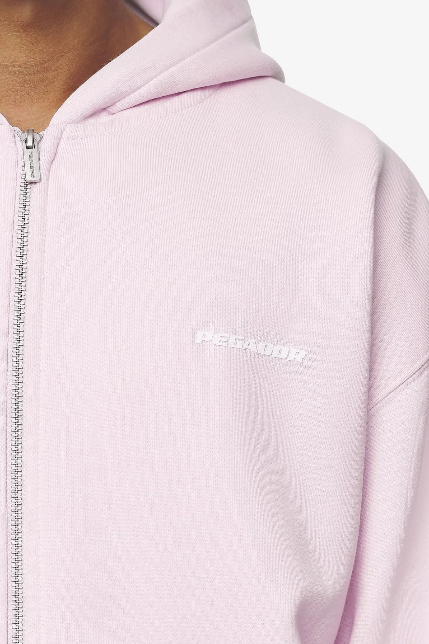 Pegador Logo Oversized Sweat Jacket White Gum