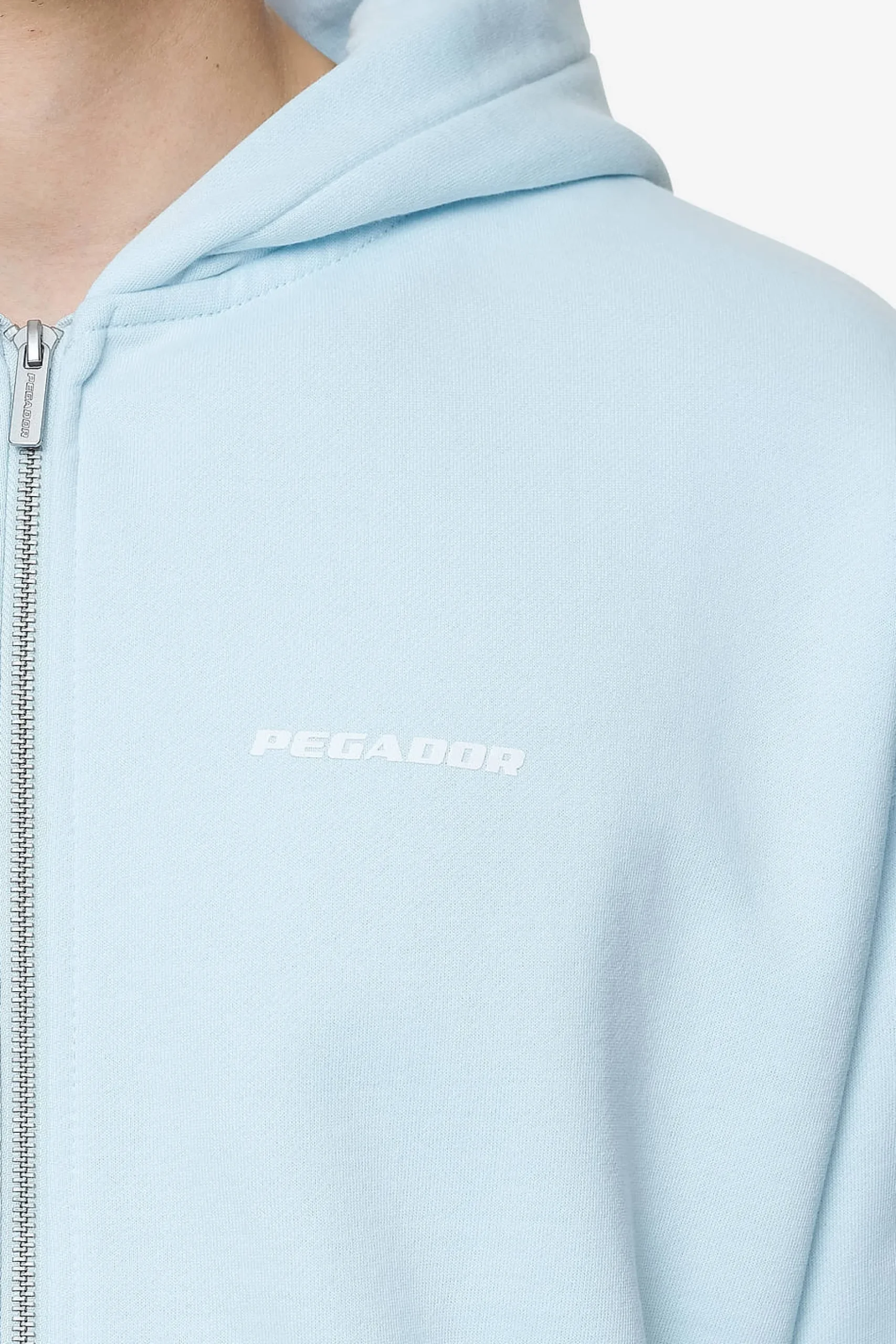 Pegador Logo Oversized Sweat Jacket White Gum