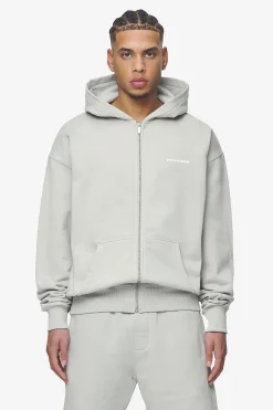 Pegador Logo Oversized Sweat Jacket White Gum