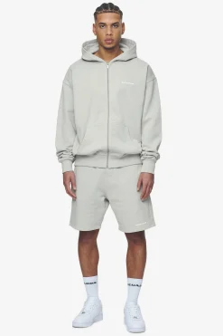 Pegador Logo Oversized Sweat Jacket White Gum