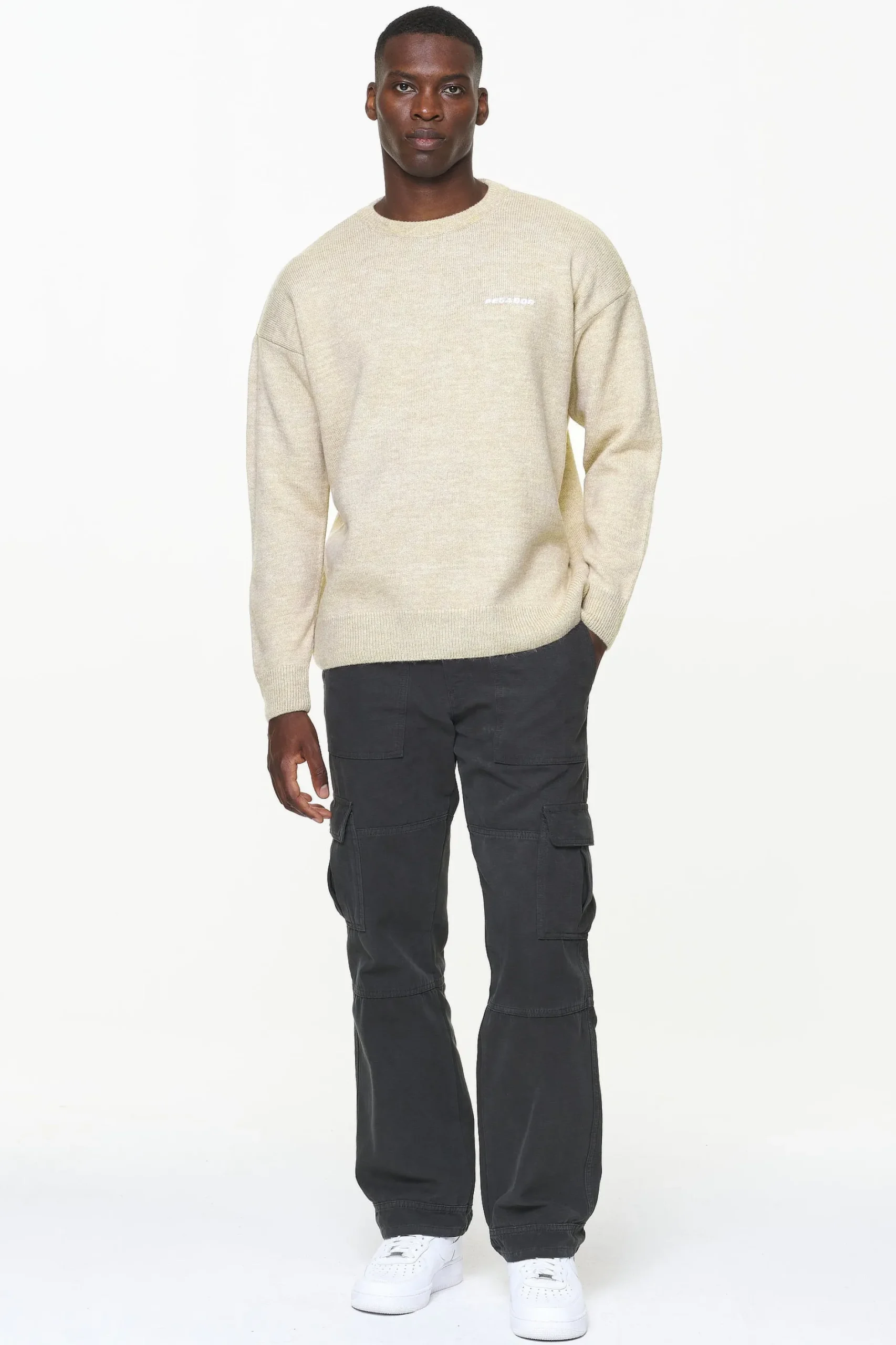 Pegador Logo Shaggy Knit Sweater