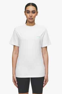 Pegador Logo Slim Tee White Sky Blue