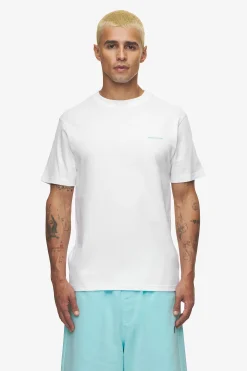 Pegador Logo Slim Tee White Sky Blue