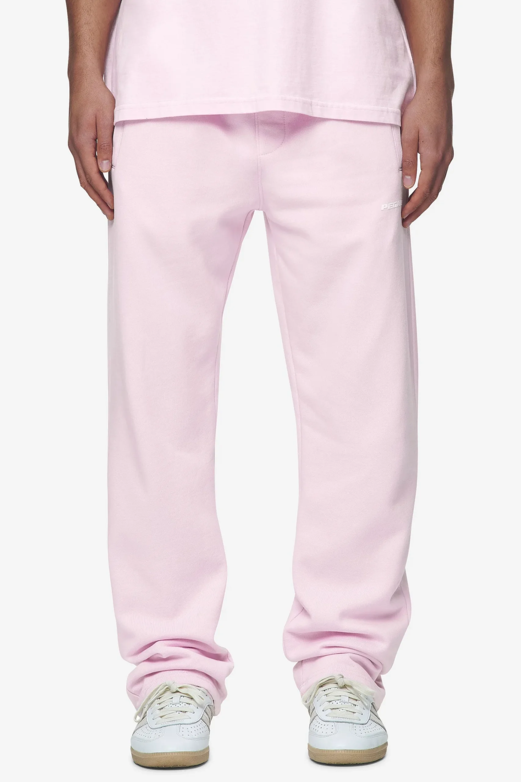 Pegador Logo Wide Sweat Pants White Gum