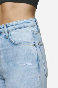 Pegador Lora Wide Leg Jeans Washed Light Blue