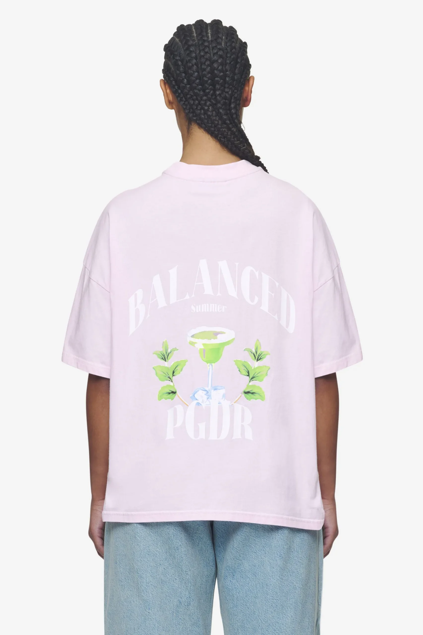 Pegador Lucia Heavy Oversized Tee Washed Bubblegum