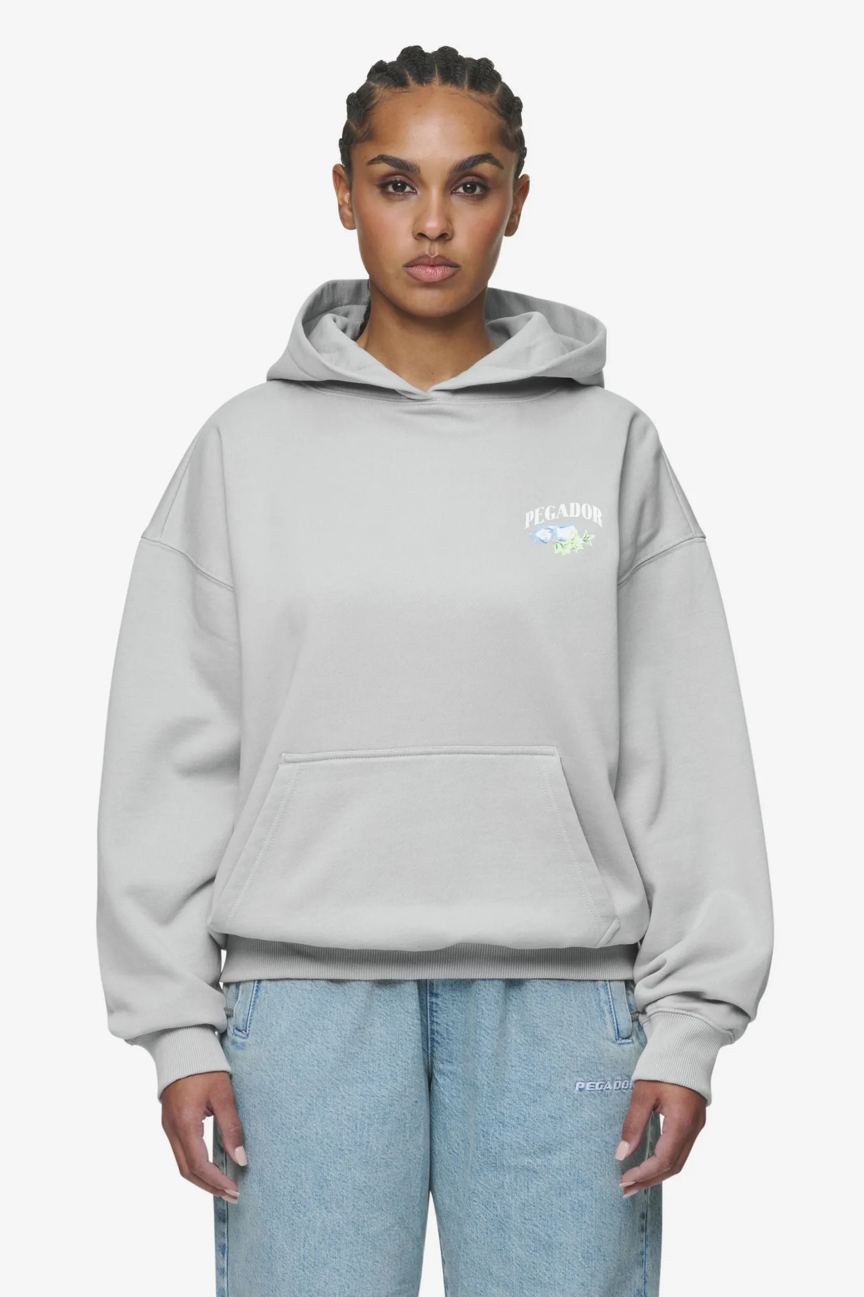 Pegador Lucia Oversized Hoodie Washed Sky Grey
