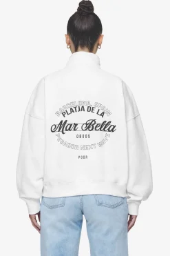 Pegador Luz Oversized Halfzip Sweater White