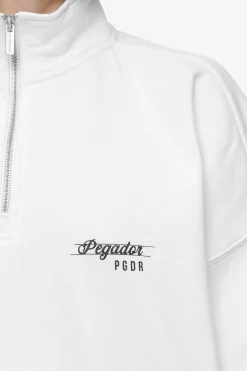 Pegador Luz Oversized Halfzip Sweater White