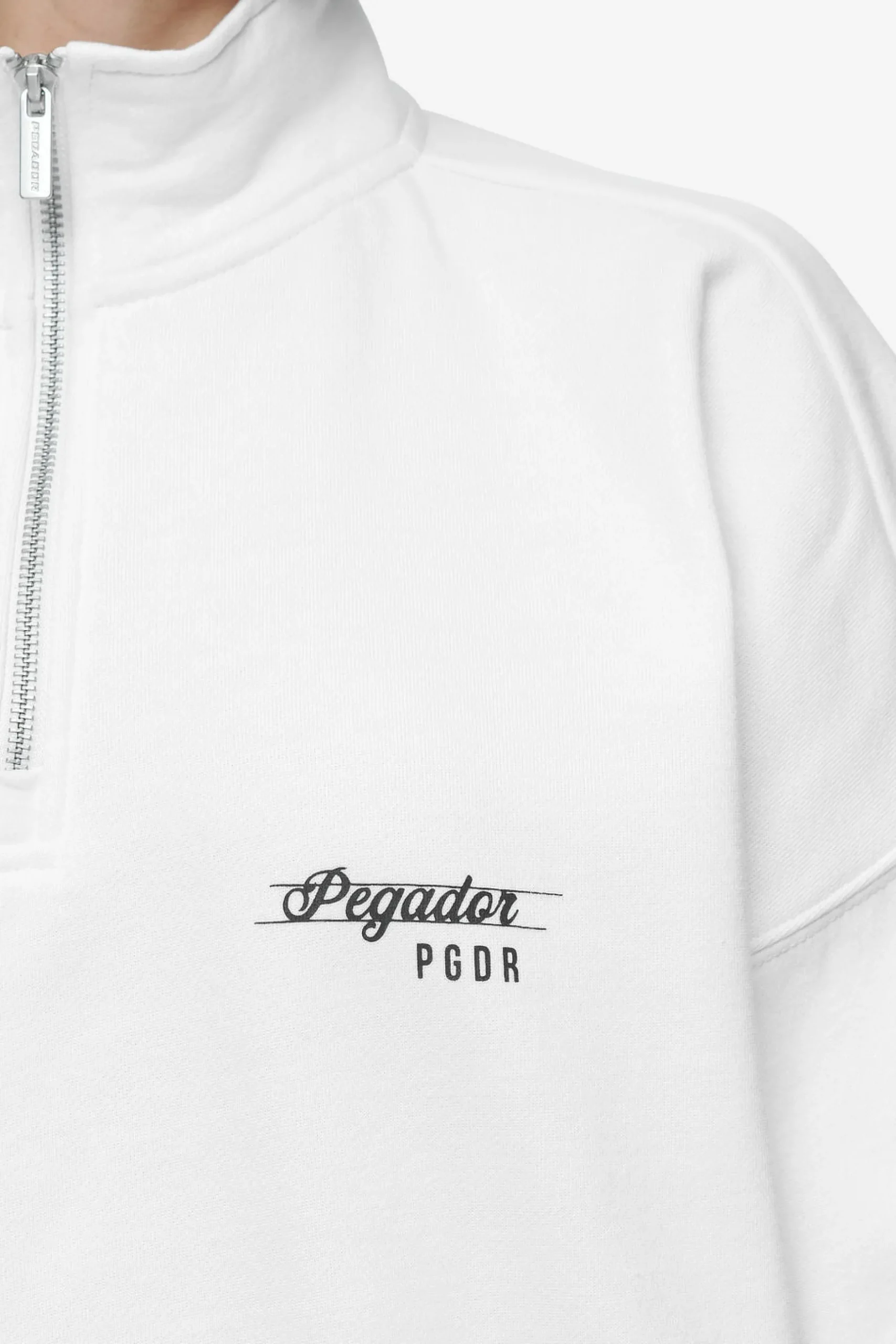 Pegador Luz Oversized Halfzip Sweater White