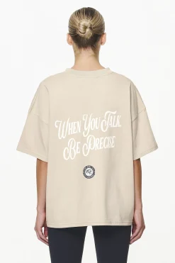 Pegador Lydney Heavy Oversized Tee Vintage Washed Fossil Taupe