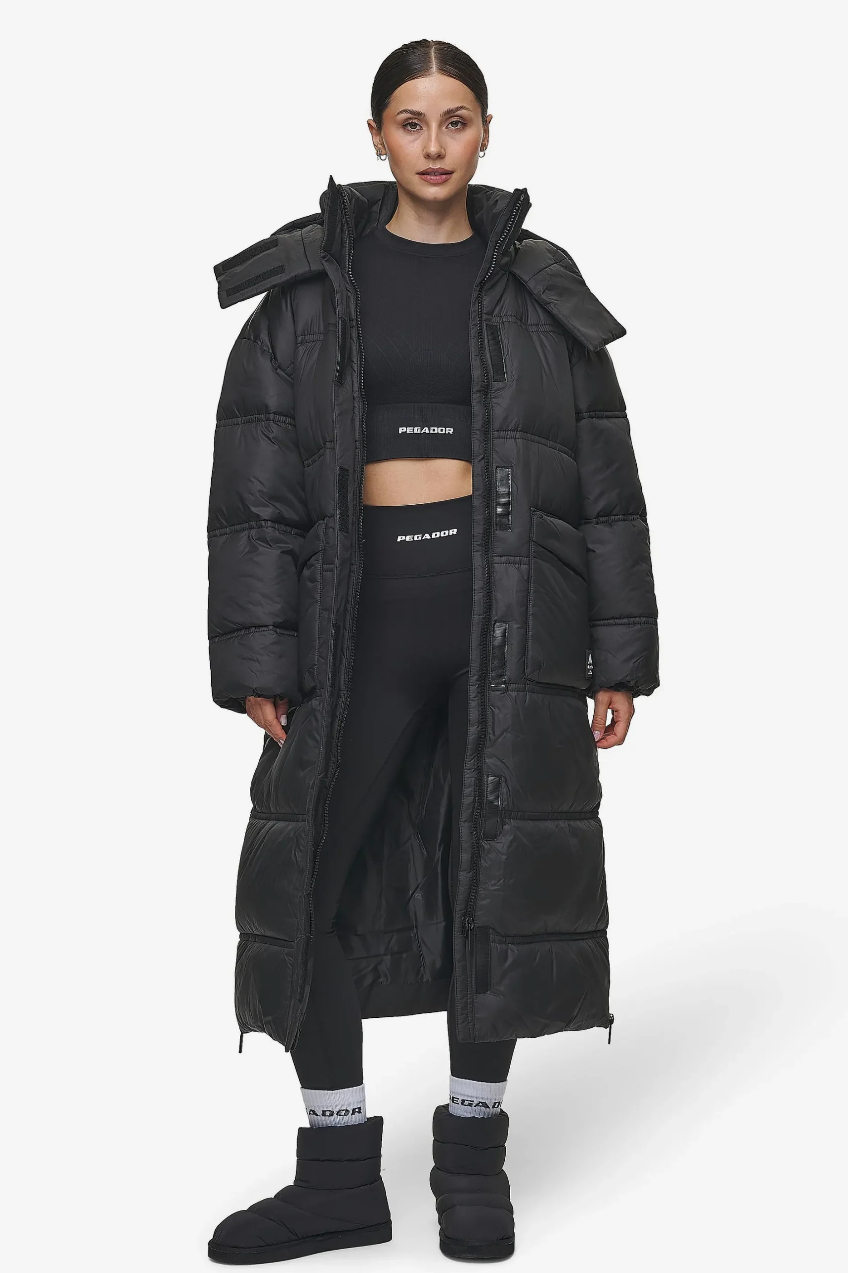 Pegador Lynn Puffer Coat Black