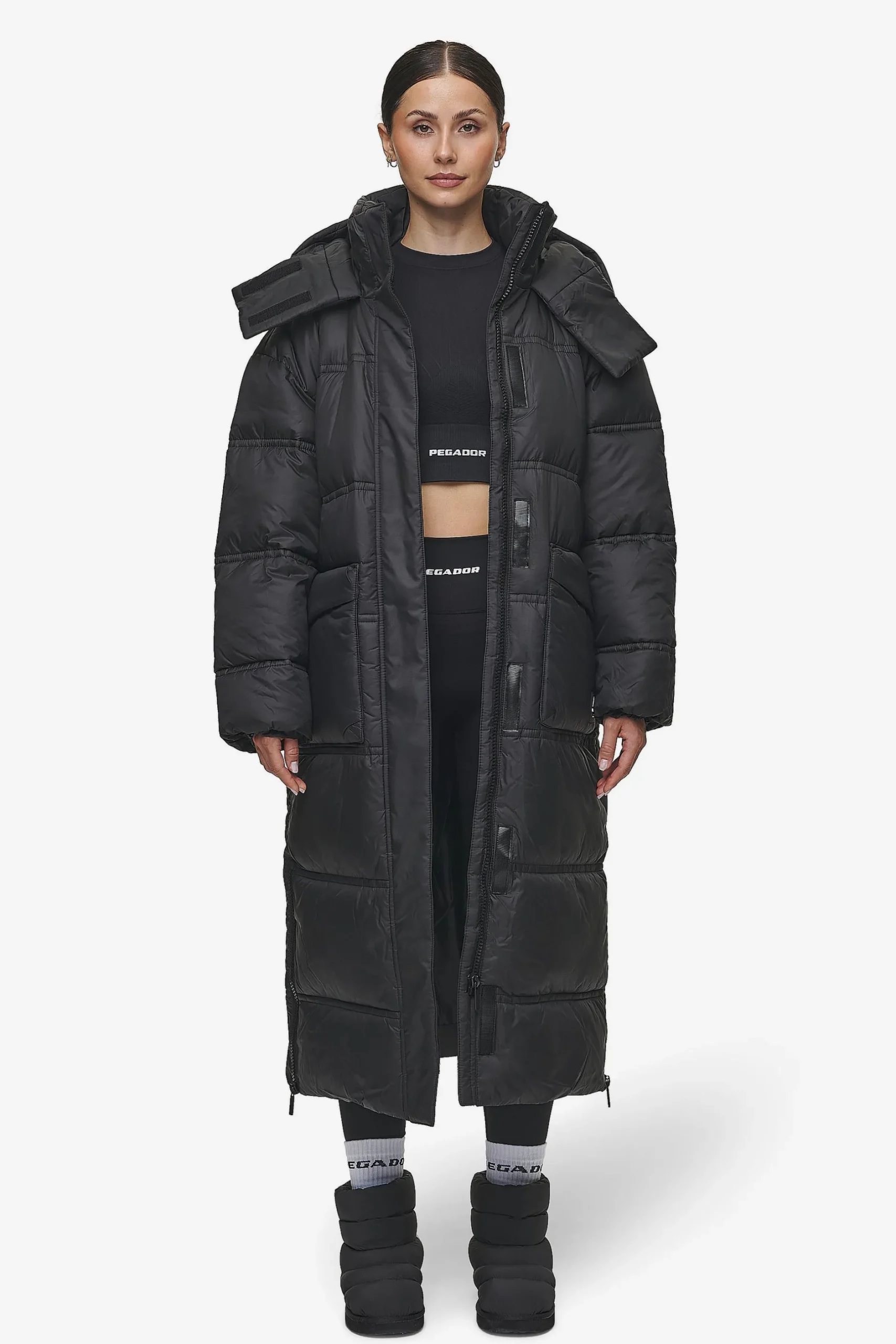 Pegador Lynn Puffer Coat Black