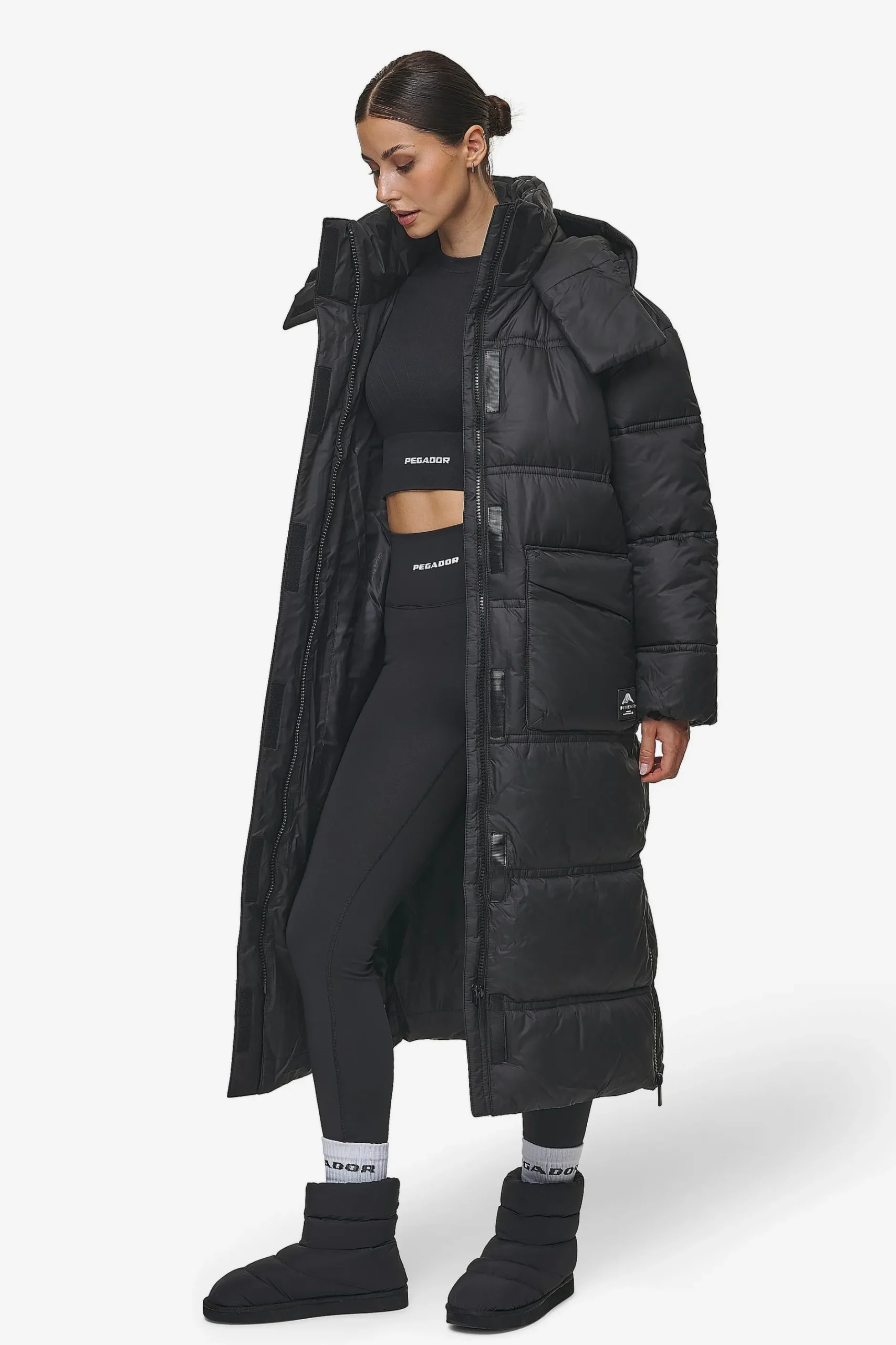 Pegador Lynn Puffer Coat Black