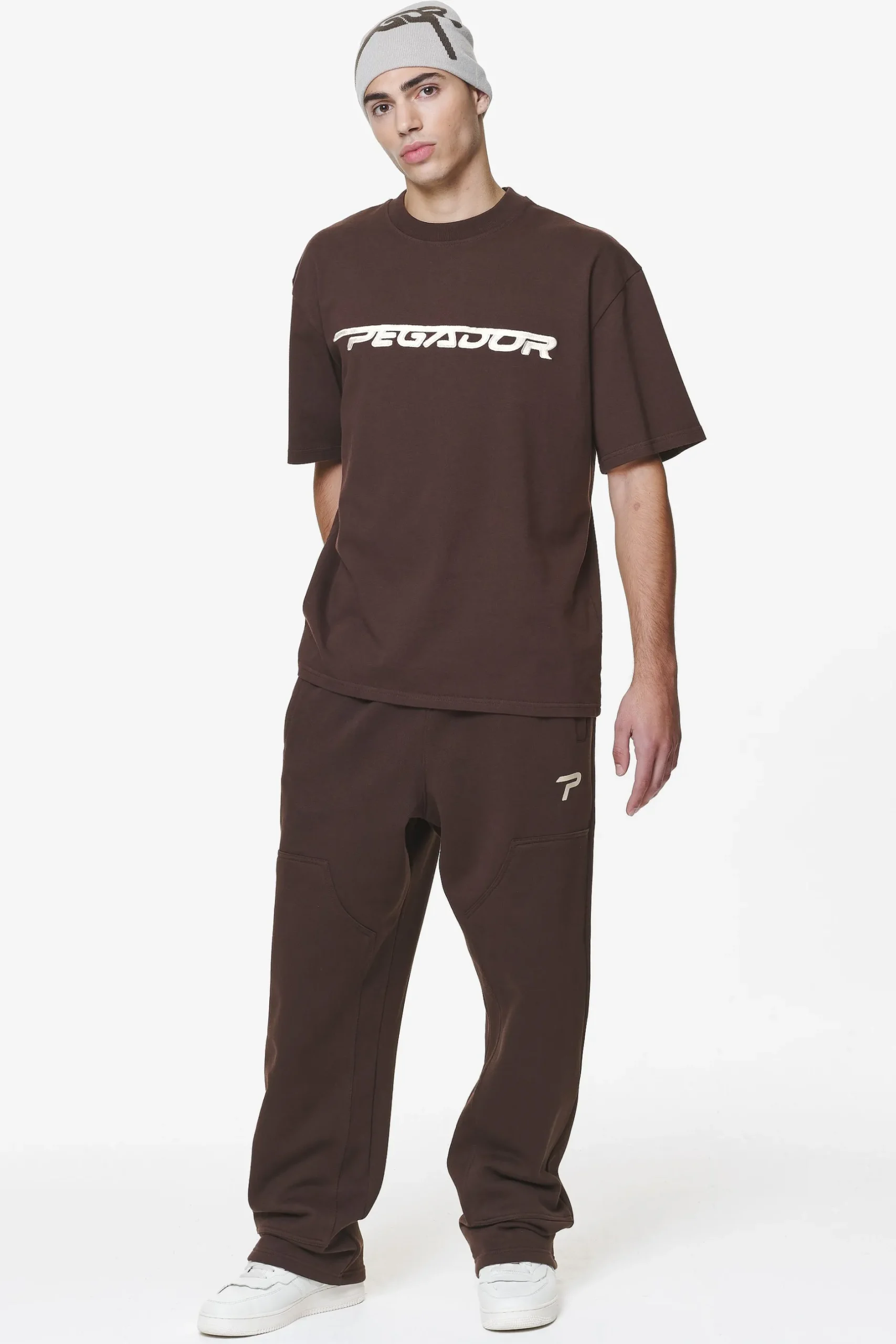 Pegador Manor Oversized Tee Washed Oak Brown