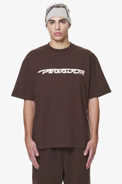 Pegador Manor Oversized Tee Washed Oak Brown