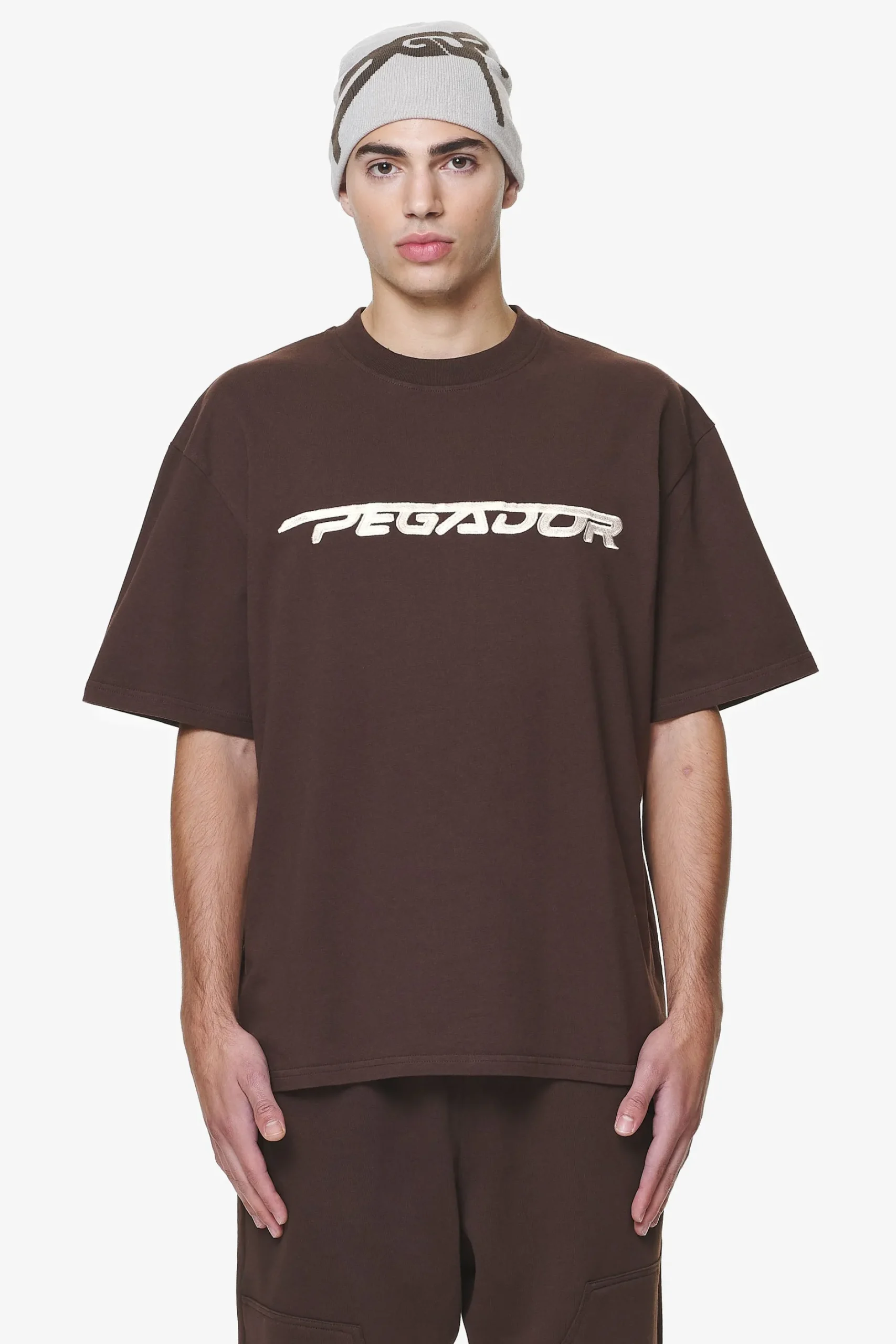 Pegador Manor Oversized Tee Washed Oak Brown