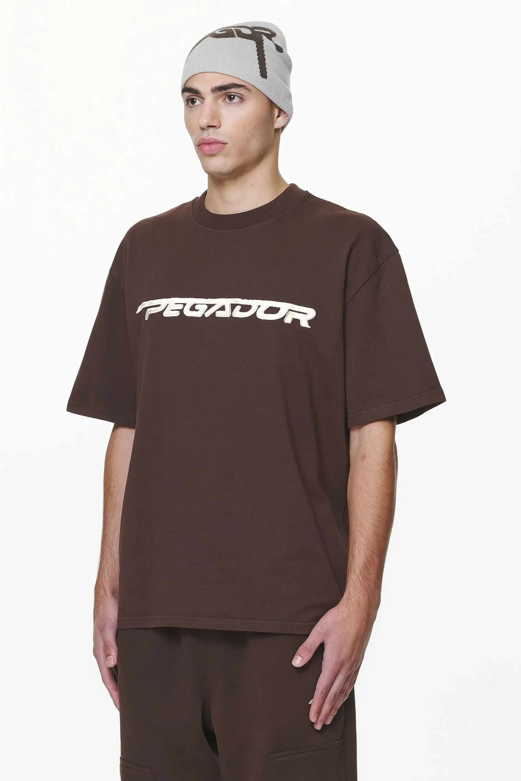 Pegador Manor Oversized Tee Washed Oak Brown