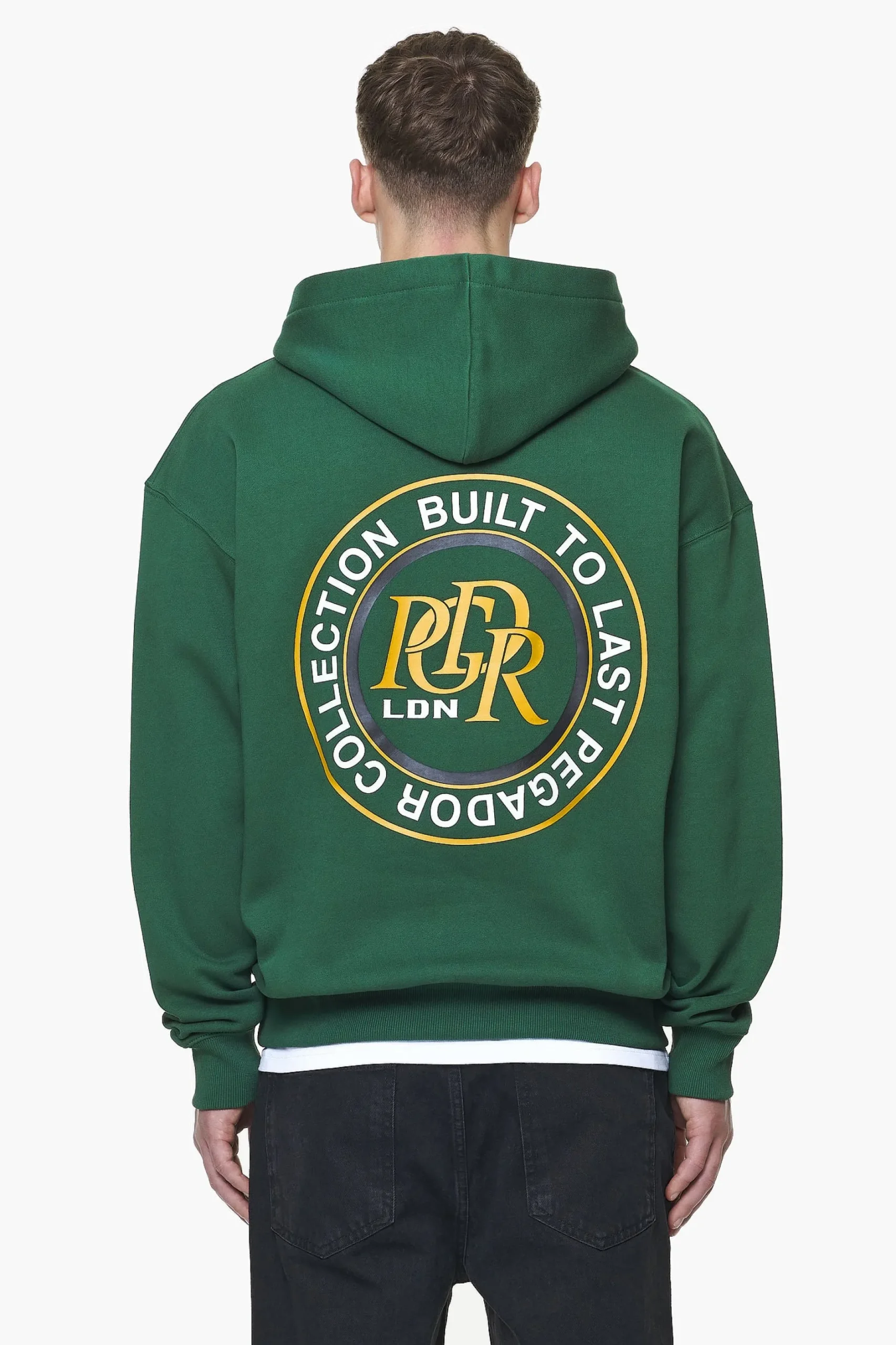 Pegador Marcer Oversized Hoodie Vintage Washed British Green