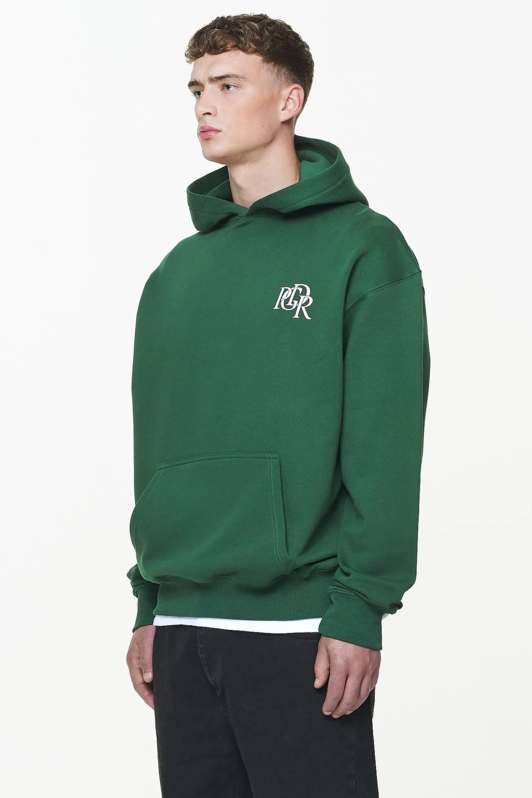 Pegador Marcer Oversized Hoodie Vintage Washed British Green
