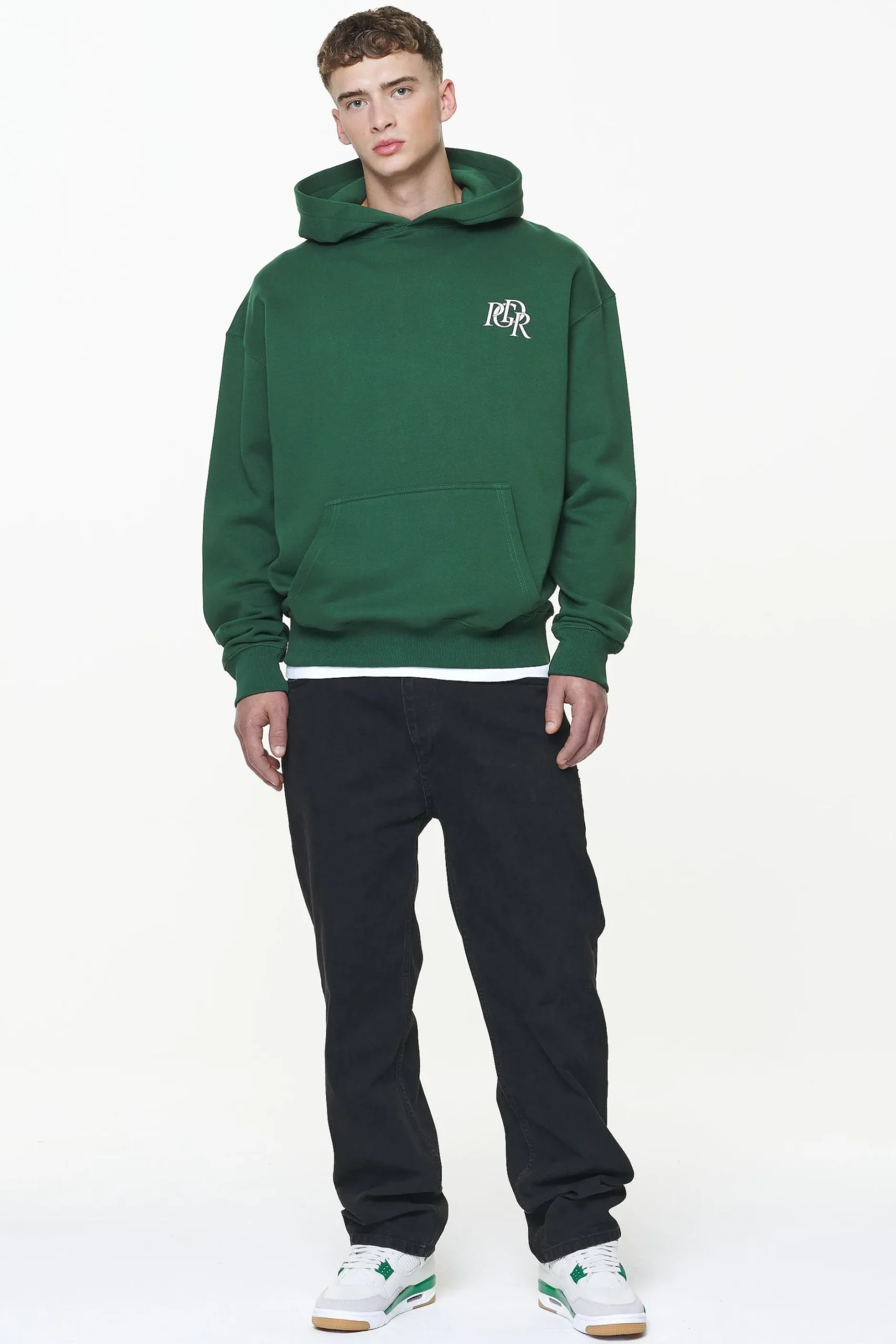 Pegador Marcer Oversized Hoodie Vintage Washed British Green