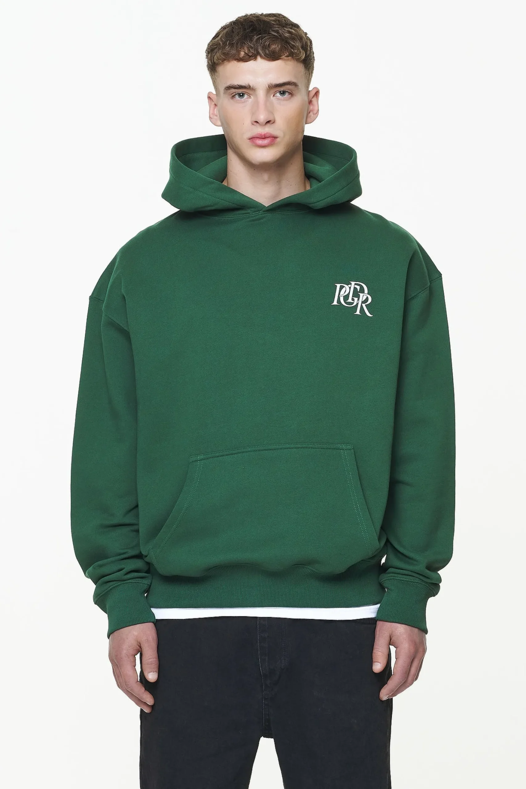 Pegador Marcer Oversized Hoodie Vintage Washed British Green